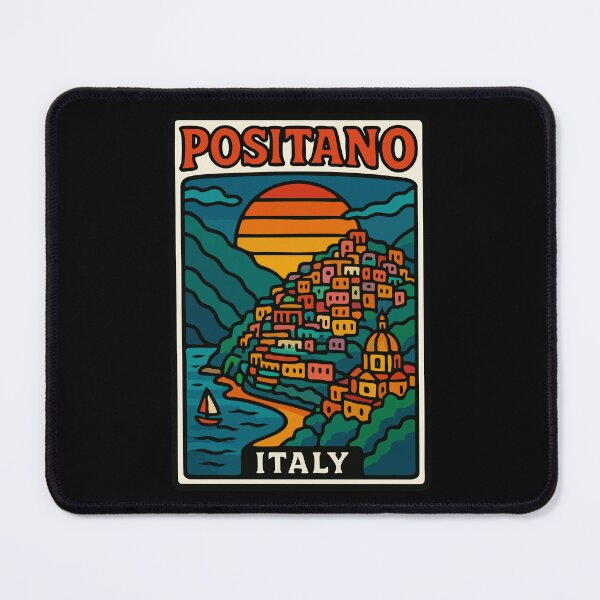 Item preview, Positano Italy Retro Travel designed and sold by TomFrontierArt.