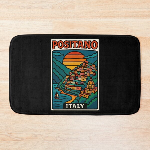 Item preview, Positano Italy Retro Travel designed and sold by TomFrontierArt.