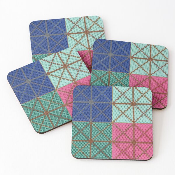 Item preview, Funky Perler Bead Tiles designed and sold by WAE Center.