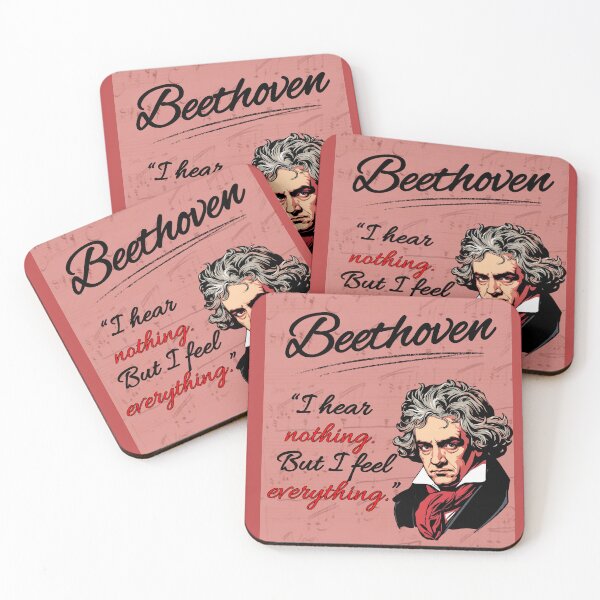Item preview, Beethoven – I Hear Nothing, But I Feel Everything | Inspirational Classical Music Quote designed and sold by mycreastyle.