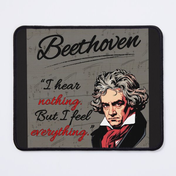 Item preview, Beethoven – I Hear Nothing, But I Feel Everything | Inspirational Classical Music Quote designed and sold by mycreastyle.