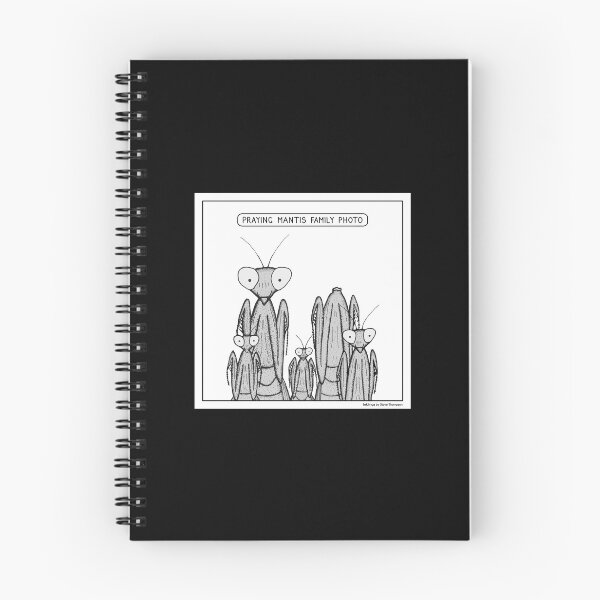 Item preview, Praying Mantis family photo designed and sold by Inklings cartoons.