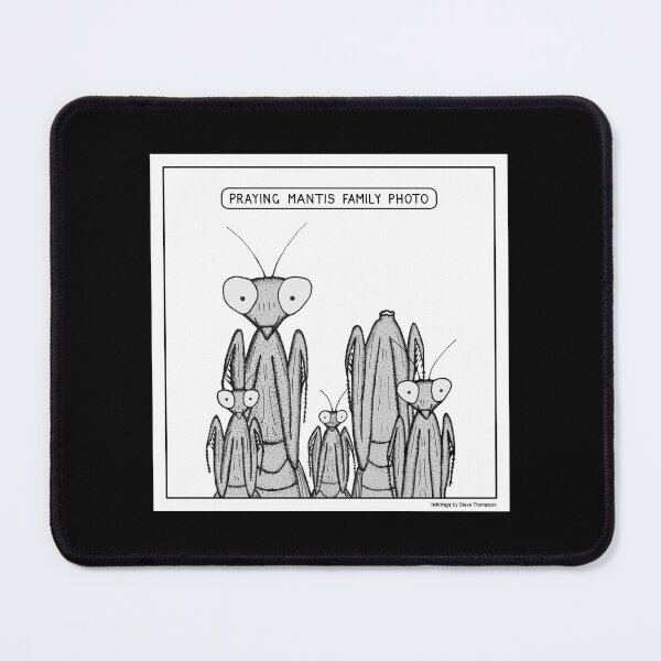 Item preview, Praying Mantis family photo designed and sold by Inklings cartoons.
