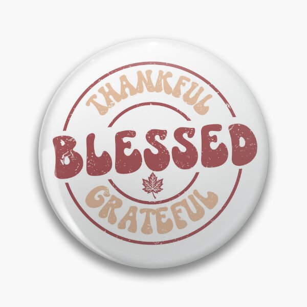 Item preview, Retro Thankful Grateful Blessed Thanksgiving  designed and sold by stylishdzign.