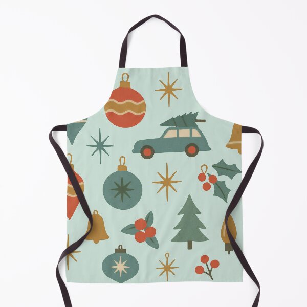 Item preview, Mid-Century Christmas Icons — Retro Holiday Illustration designed and sold by Ombrya.