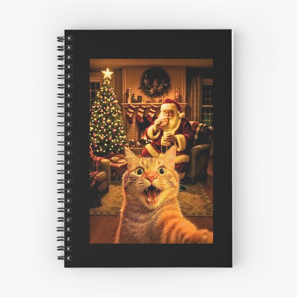 Item preview, Funny Cat Selfie with Santa Claus Christmas Meme designed and sold by FerminVigo.