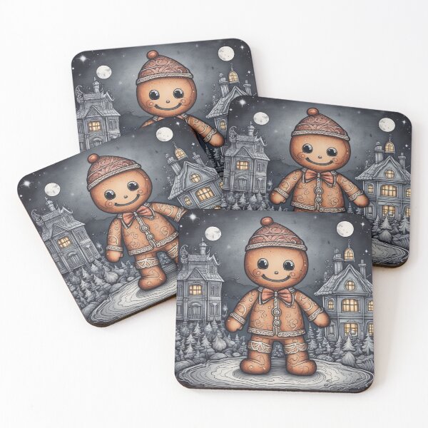 Item preview, 2025 Christmas and Holiday Gingerbread man - Watercolor & Ink 2 designed and sold by KBMediaArt.