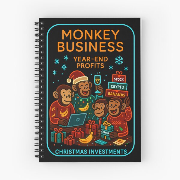 Item preview, MONKEY BUSINESS  – Christmas Investments T-Shirt designed and sold by NAJURE.