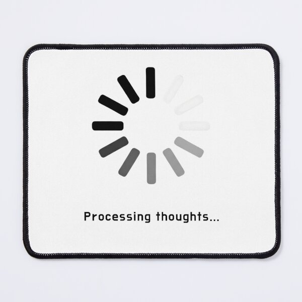 Item preview, Processing Thoughts Minimalist Loading Icon Tee designed and sold by GrafTeesLab.