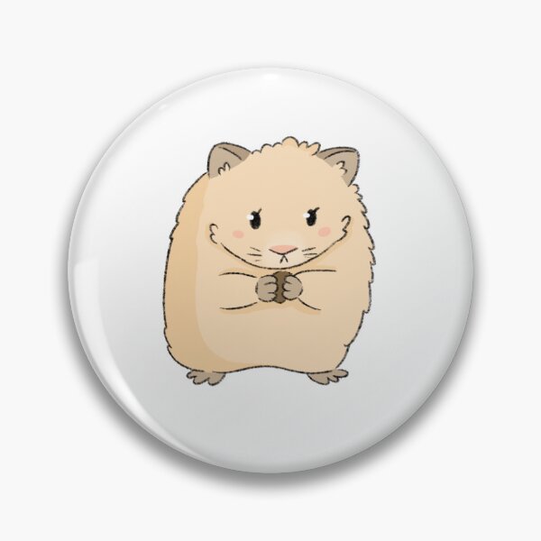 Item preview, Snacking Syrian Hamster Kawaii Illustration designed and sold by casserolepets.