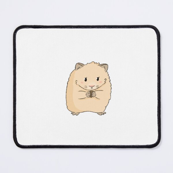 Item preview, Snacking Syrian Hamster Kawaii Illustration designed and sold by casserolepets.