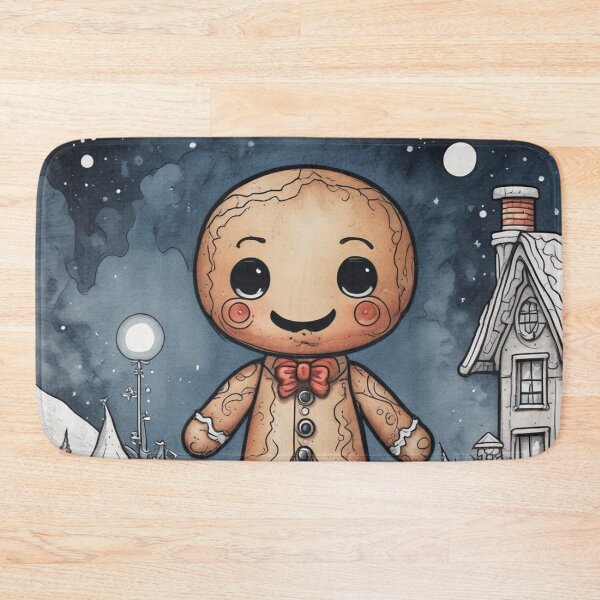 Item preview, 2025 Christmas and Holiday Gingerbread man - Watercolor & Ink 4 designed and sold by KBMediaArt.