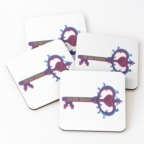 Item preview, Antique Key “To My Heart” – Neon Edition designed and sold by Gletschie.