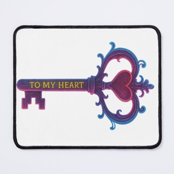 Item preview, Antique Key “To My Heart” – Neon Edition designed and sold by Gletschie.