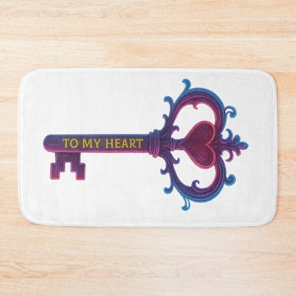 Item preview, Antique Key “To My Heart” – Neon Edition designed and sold by Gletschie.