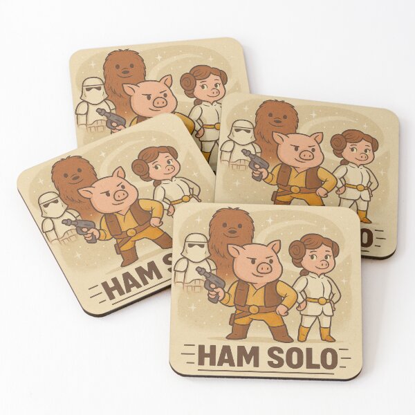 Item preview, HAM SOLO – Galactic Pig Adventure designed and sold by OddJobsOnly.