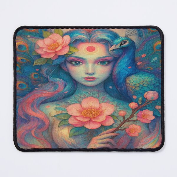 Item preview, Guardian of the Peacock and Cherry Blossoms designed and sold by Ecosetereos.