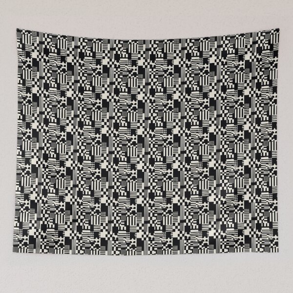 Item preview, Black and White Geometry - Visual Impact designed and sold by MidArtForge.