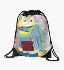 Fasion cat Drawstring Bag