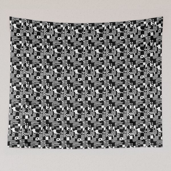 Item preview, Black and White Geometry - Visual Impact designed and sold by MidArtForge.