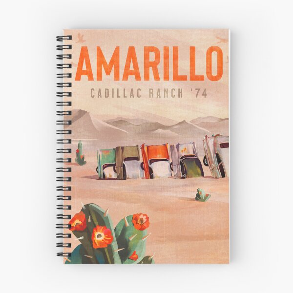 Item preview, Amarillo Texas Cadillac Ranch Travel Art Poster designed and sold by The Whiskey Ginger Design Shop.