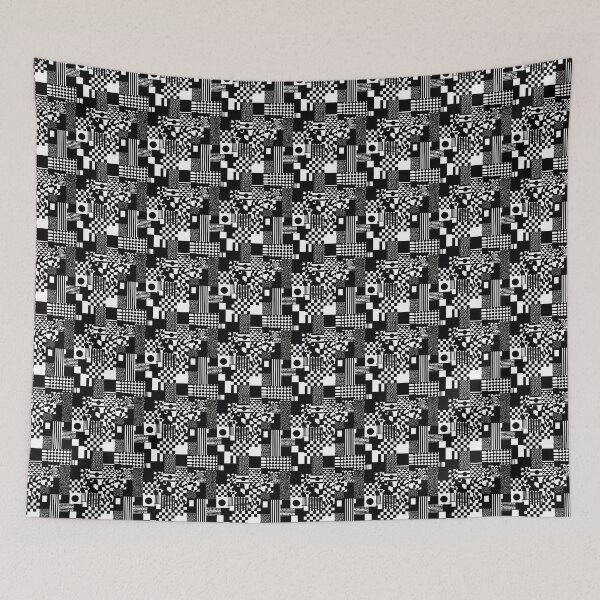 Item preview, Black and White Geometry - Visual Impact designed and sold by MidArtForge.