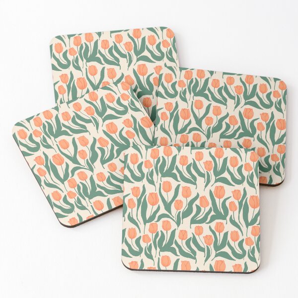 Item preview, Pastel Tulips – Modern Botanical Illustration Pattern designed and sold by Naine  M..