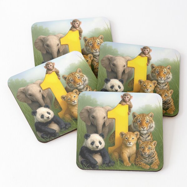 Item preview, Wildlife Animals With a Gold Number One In Grass designed and sold by Maria Dryfhout.