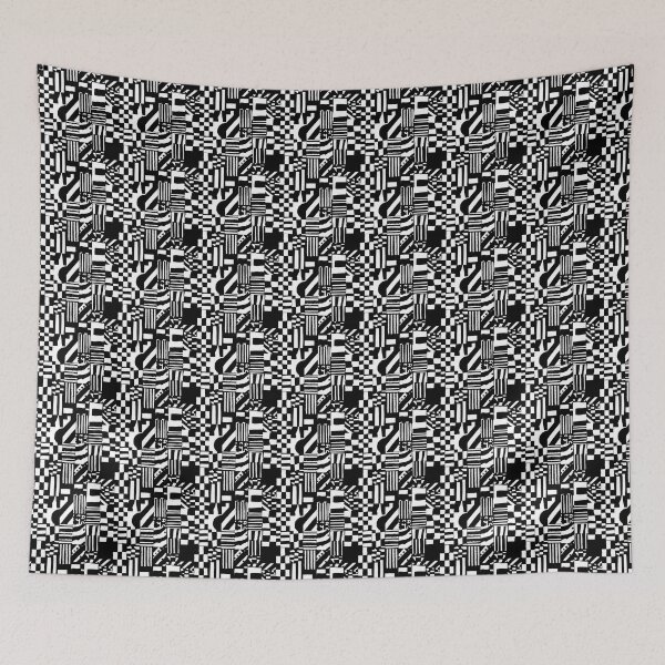 Item preview, Black and White Geometry - Visual Impact designed and sold by MidArtForge.