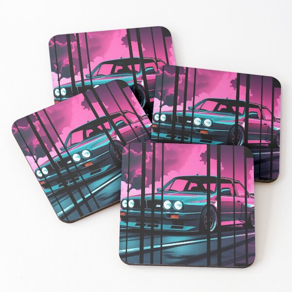 Item preview, B.W the Power of the 3 series drifting with neon smoke, retro 80s 7 designed and sold by Neon G.