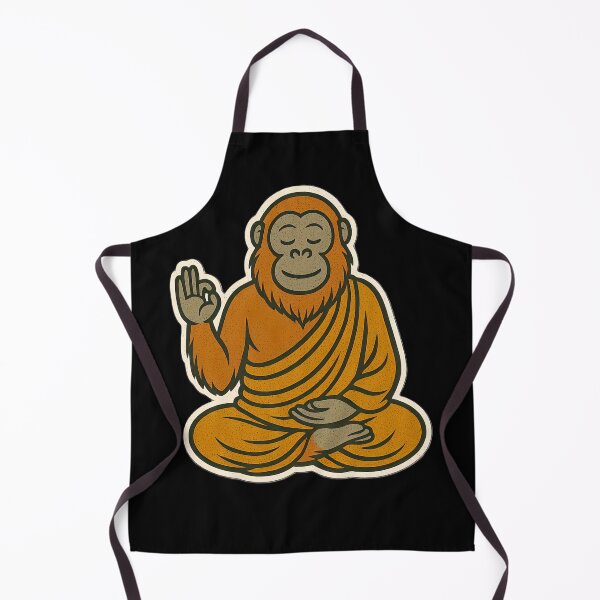 Item preview, Cute Zen Animal Meditation Buddha Art: Orangutan designed and sold by PinUpPizzazz.