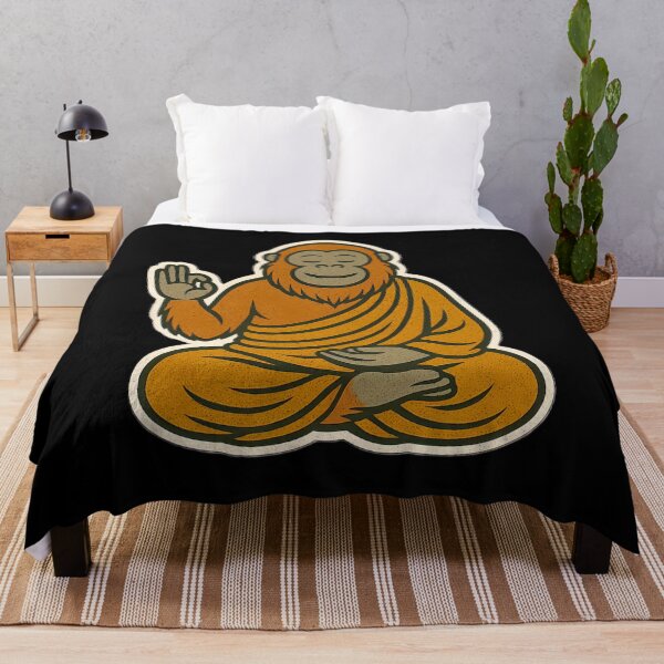 Item preview, Cute Zen Animal Meditation Buddha Art: Orangutan designed and sold by PinUpPizzazz.
