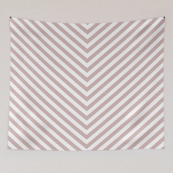 Item preview, V-Shape Beige – Minimalist Chevron Art designed and sold by InFrameVision.