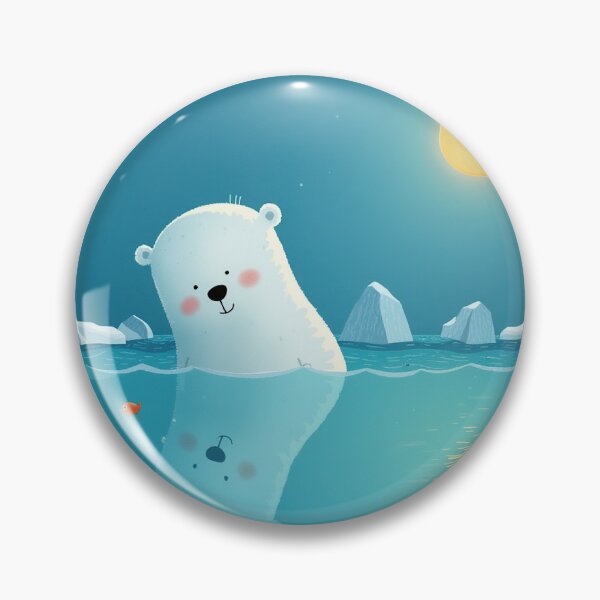Item preview, Polar Dream – Bear Beneath the Moon designed and sold by Whimsical Hug.