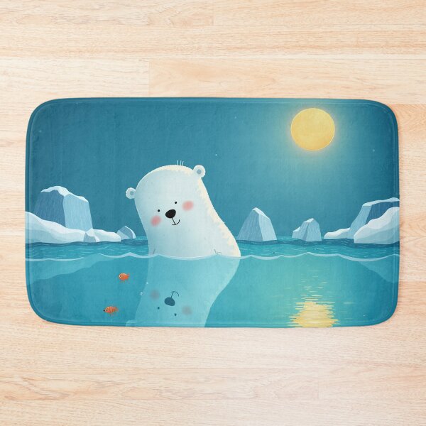 Item preview, Polar Dream – Bear Beneath the Moon designed and sold by Whimsical Hug.