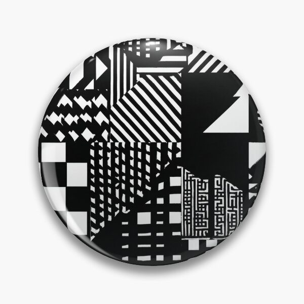 Artikelvorschau, Schwarz-Weiß-Geometrie – Visuelle Wirkung entworfen und verkauft von MidArtForge.