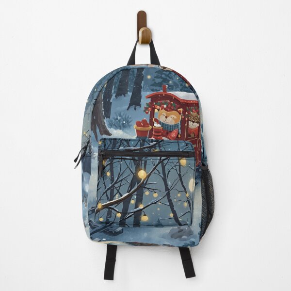 Item preview, Snowy Train Ride Through the Enchanted Forest designed and sold by WildlifeWhimsy.