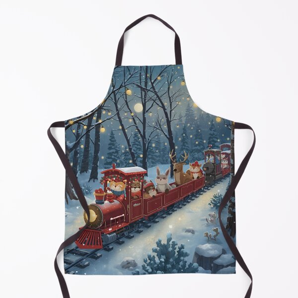 Item preview, Snowy Train Ride Through the Enchanted Forest designed and sold by WildlifeWhimsy.