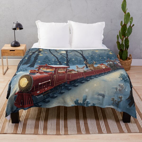 Item preview, Snowy Train Ride Through the Enchanted Forest designed and sold by WildlifeWhimsy.