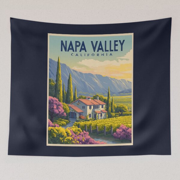 Item preview, Napa Valley California designed and sold by GoodOldVintage.
