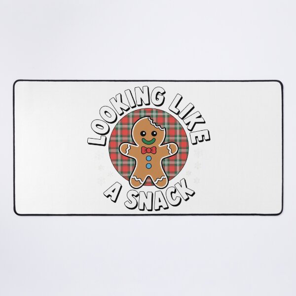Item preview, Funny Gingerbread Man Christmas Pun Festive Plaid Snack Humor designed and sold by chattsuede.