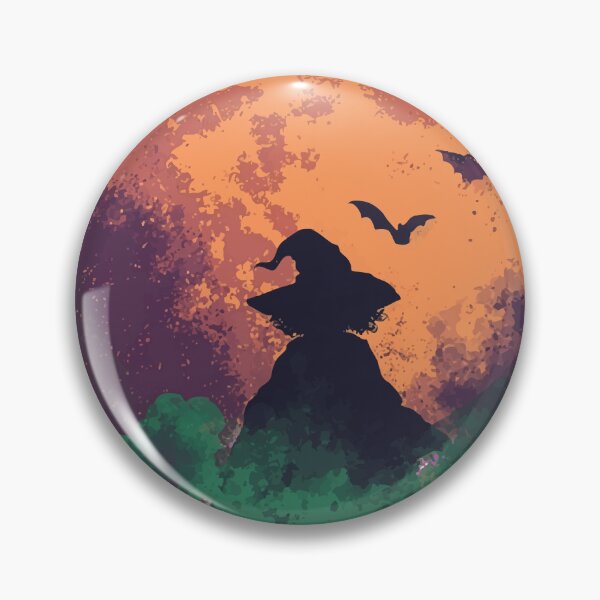 Artikelvorschau, Witching Hour – Hexe unter dem Vollmond | Witch Halloween Design entworfen und verkauft von pehhappy.