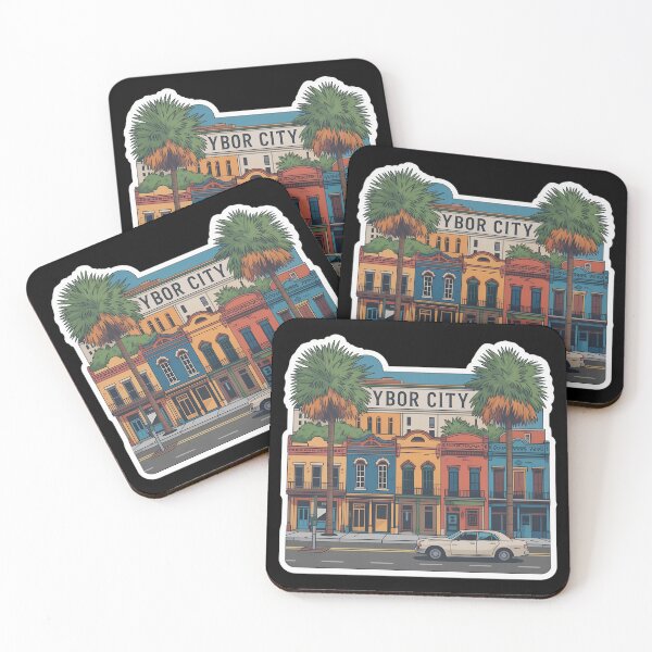 Item preview, Ybor City Street Scene  – Colorful Historic Tampa Florida Travel Art designed and sold by VividOrganica.
