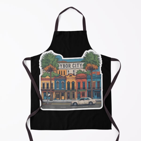 Item preview, Ybor City Street Scene – Colorful Historic Tampa Florida Travel Art designed and sold by VividOrganica.