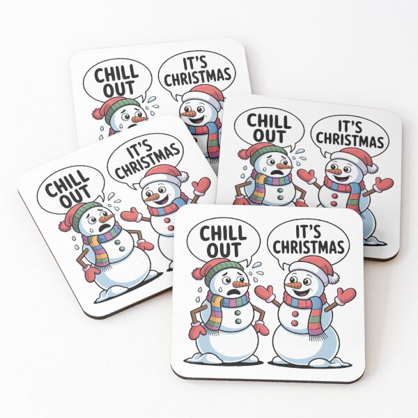 Item preview, Anxious Snowman Christmas Humor Festive Cartoon for Holiday Cheer designed and sold by chattsuede.
