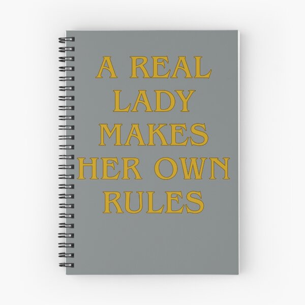 Item preview, A real lady makes her own rules designed and sold by Feelish.