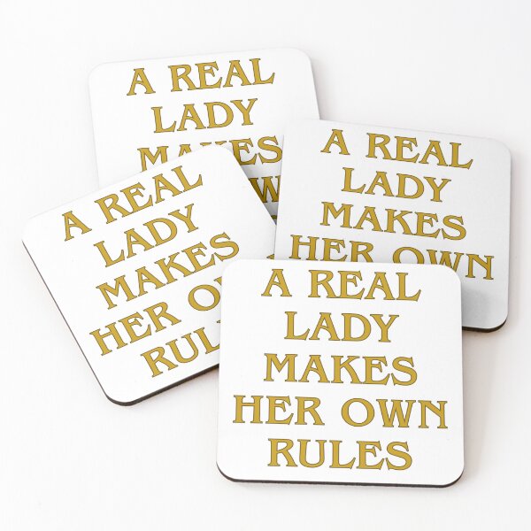 Item preview, A real lady makes her own rules designed and sold by Feelish.