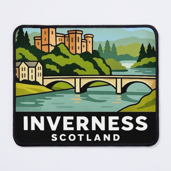 Item preview, Inverness, Scotland - Highland Castle River designed and sold by Myra365Art.