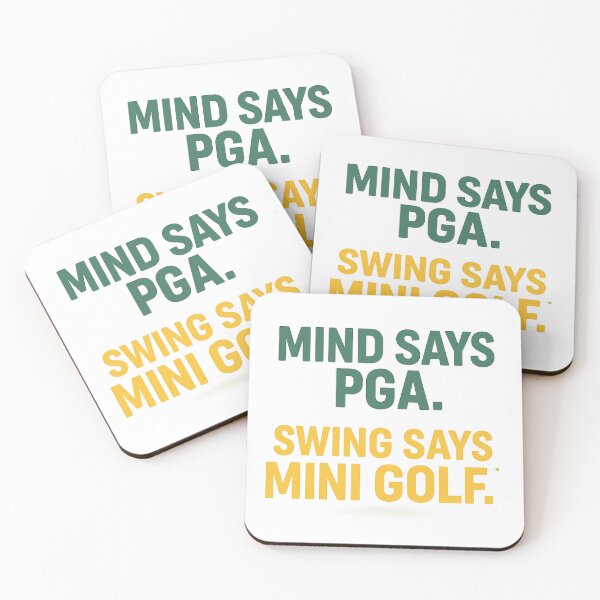 Item preview, Mind Says PGA, Swing Says Mini Golf – Funny Minimalist Golf Quote designed and sold by OffsideMindset.