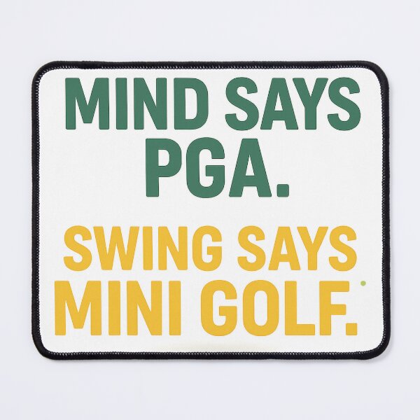 Item preview, Mind Says PGA, Swing Says Mini Golf – Funny Minimalist Golf Quote designed and sold by OffsideMindset.